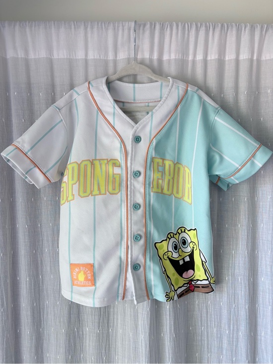 Other - SpongeBob Kids Baseball Jersey - Mint & White
